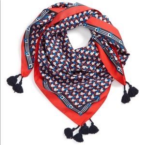 Tory Burch Stallion Silk Scarf